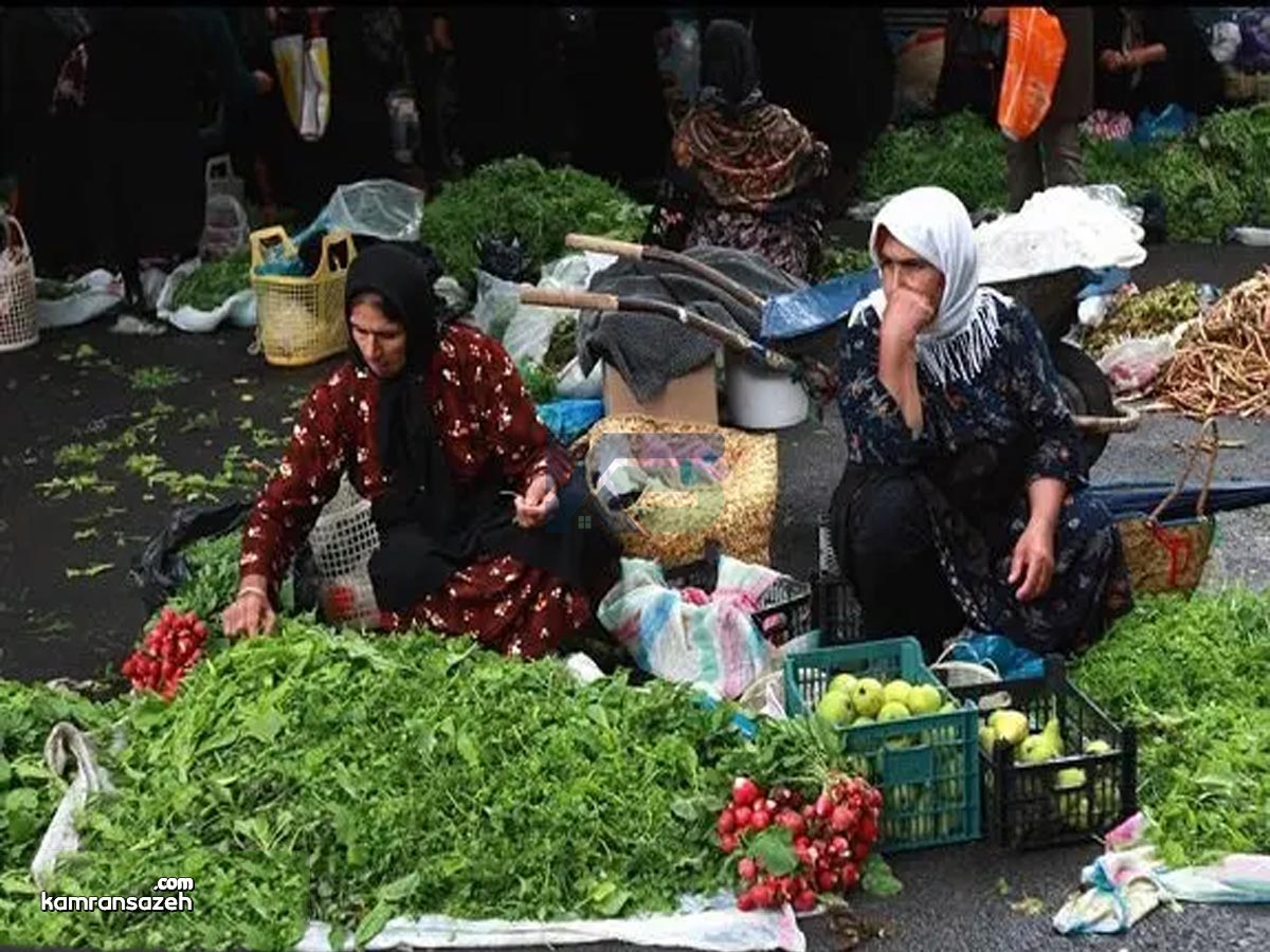 چهارشنبه بازار کیاشهر | بهشت عطرها و رنگ های گیلان